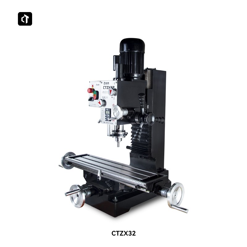 呲铁CTZX32钻铣床多功能钻铣床家用钻床铣床小型铣床台钻重型铣床