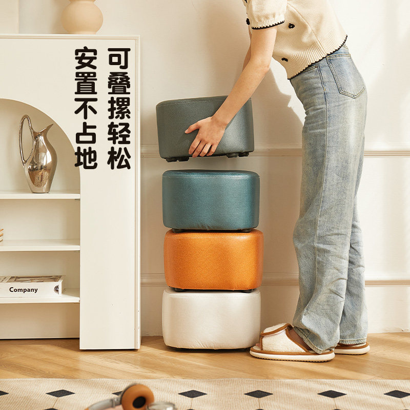 小凳子家用小型矮凳实木小板凳客厅沙发凳久坐舒适门口换鞋凳圆凳