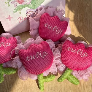 郁金香沐浴花球高档不散搓澡浴花浴球洗浴用女士大号泡泡洗澡神器