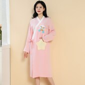 纱布浴巾女夏季 纯棉睡衣 全棉家用吸水大人可穿裹睡袍浴袍2024新款