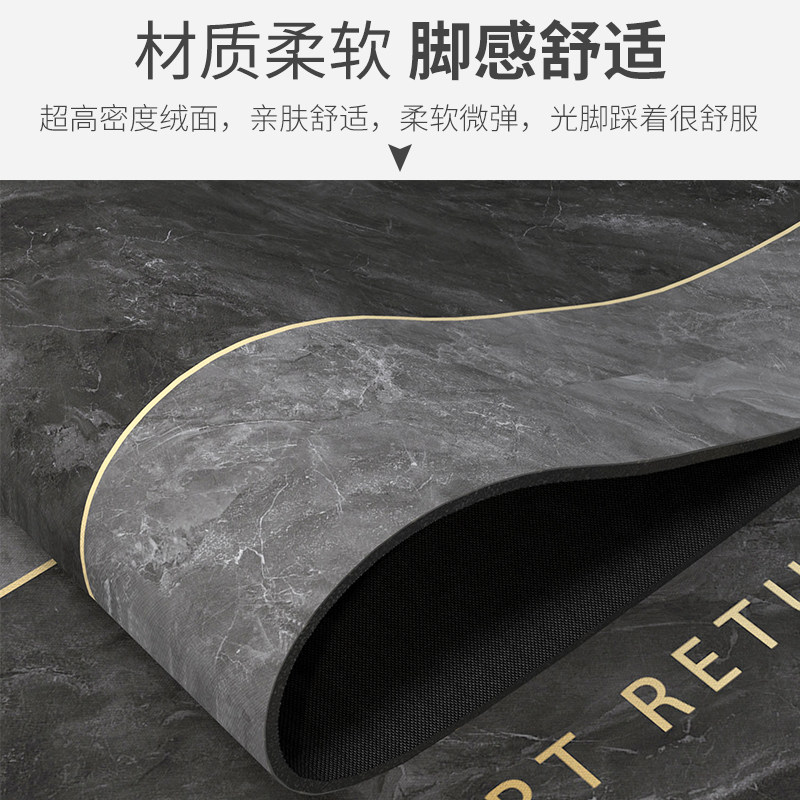 厨房地垫软硅藻泥防油家用防滑垫可擦免洗地毯耐脏防水吸水脚垫子
