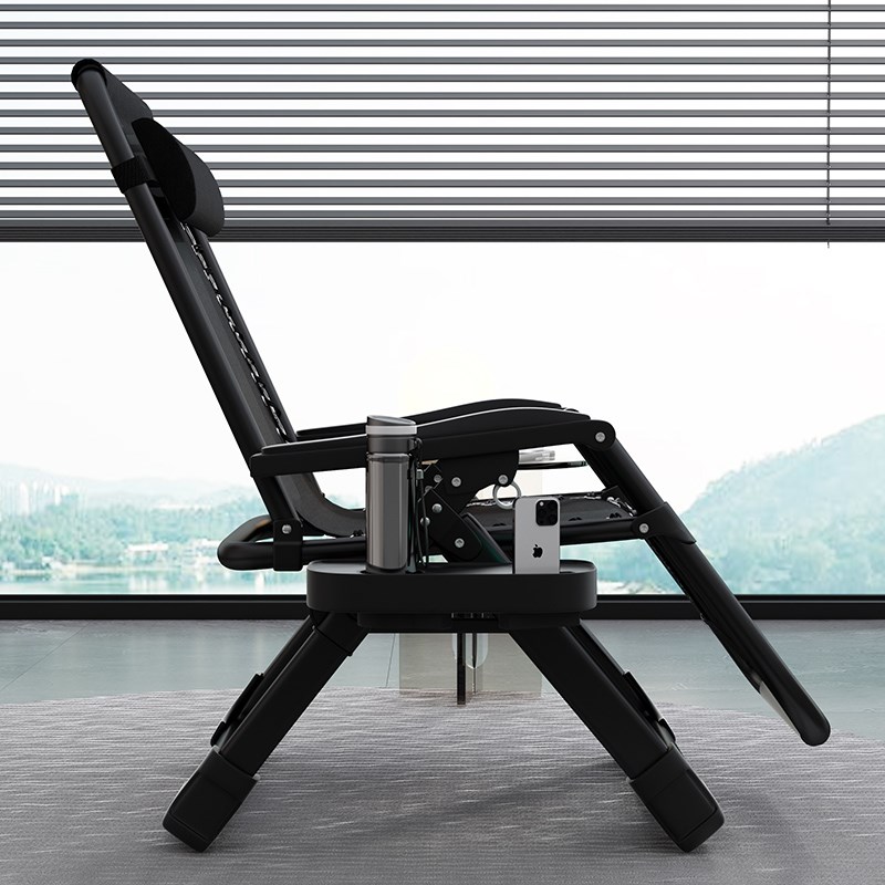 懒人可折叠躺椅休闲办公室午休老人靠背两用椅