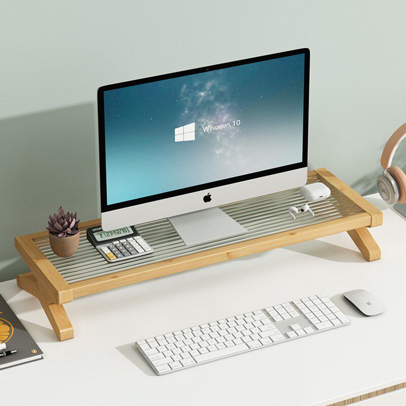 电脑增高架办公室显示器置物架屏幕支架底座桌面收纳架子工位托架