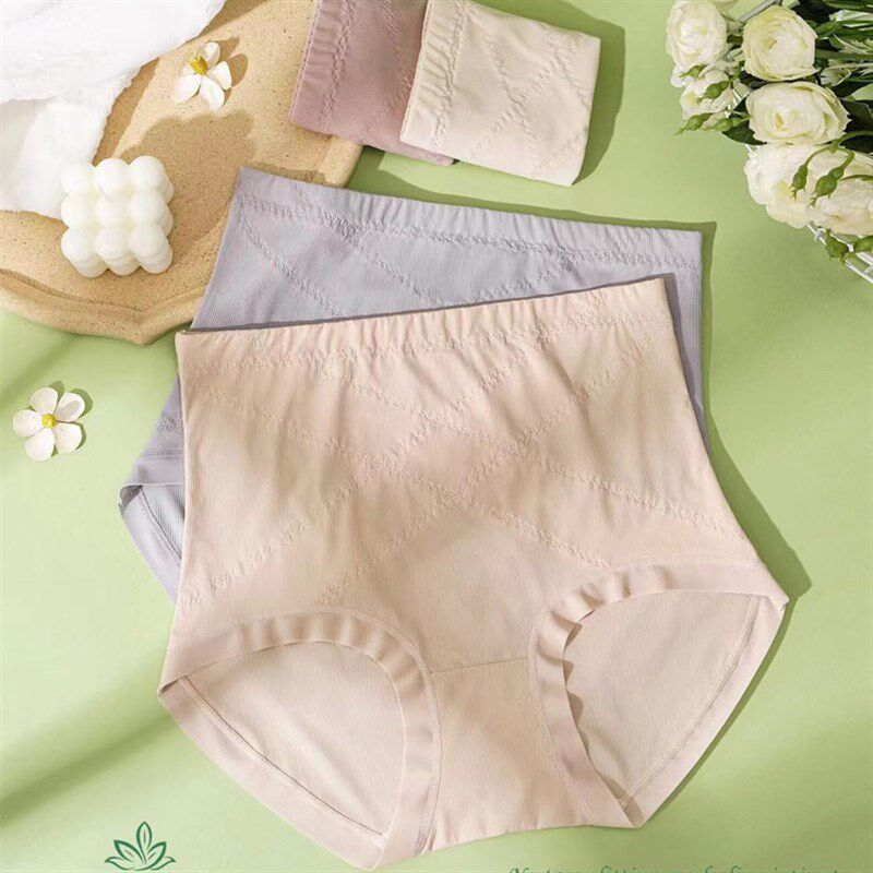 娇婷高腰内裤收腹提臀零感柔软高弹舒适女士内裤9670
