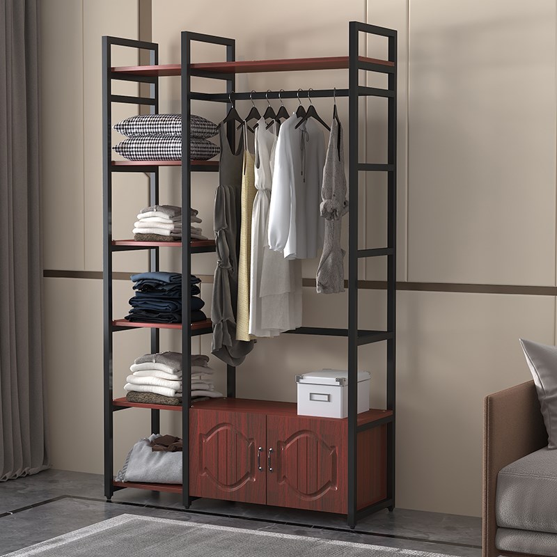 铁艺衣帽架落地卧室门厅定制挂衣架欧式极简衣柜公寓多功能置物架