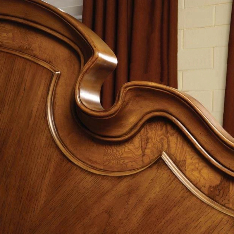 美式实木床主卧双人床欧式复古大床奢华柱子床高柱皇帝床简约婚床