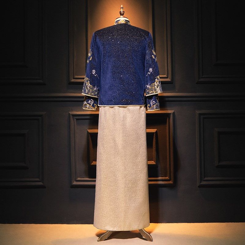 秀禾服男士2024新款大码中式新郎结婚敬酒礼服唐装龙凤褂接亲服男,男装,秀禾服,淘宝优惠券,粉丝福利购,淘宝优惠卷