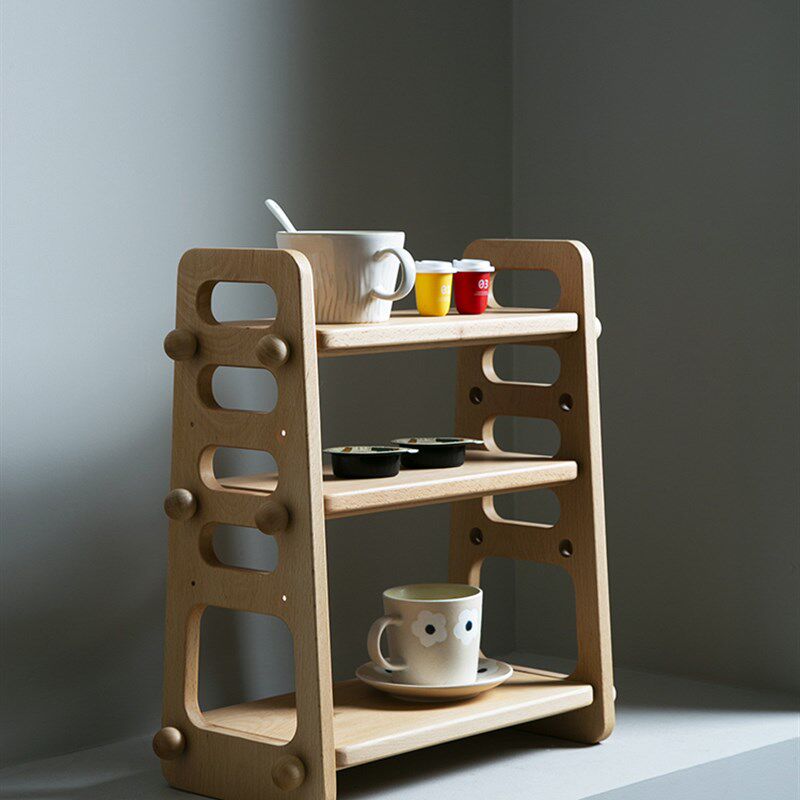 办公室书桌电脑桌厨房宿舍餐桌桌面置物架桌上书架多层收纳实木架