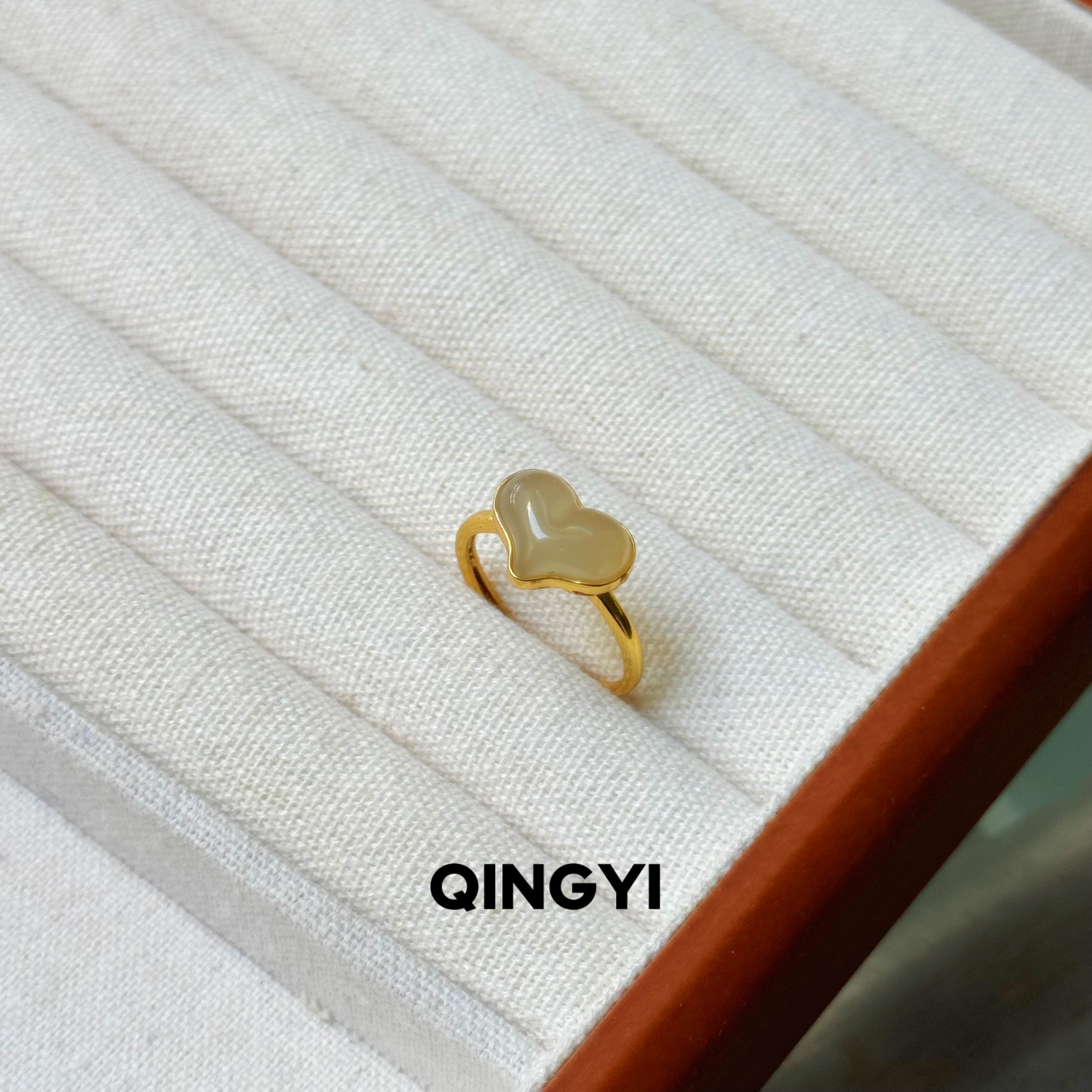 天然正品青海和田玉黄口爱心戒指s925银女款玉石指环送女朋友礼物,饰品/流行首饰/时尚饰品新,戒指/指环,淘宝优惠券,粉丝福利购,淘宝优惠卷