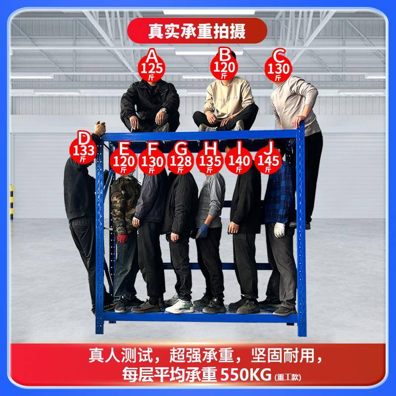 HJ-02展货架置物架多强层仓储仓库超承重家用快递储物架超市架子