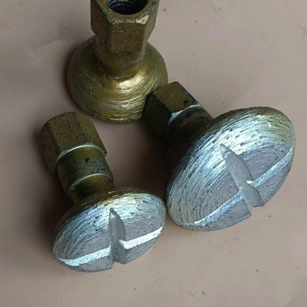 烧结金刚石锣鼓型磨头磨机用开口清底磨轮全砂石材大理石打磨雕刻