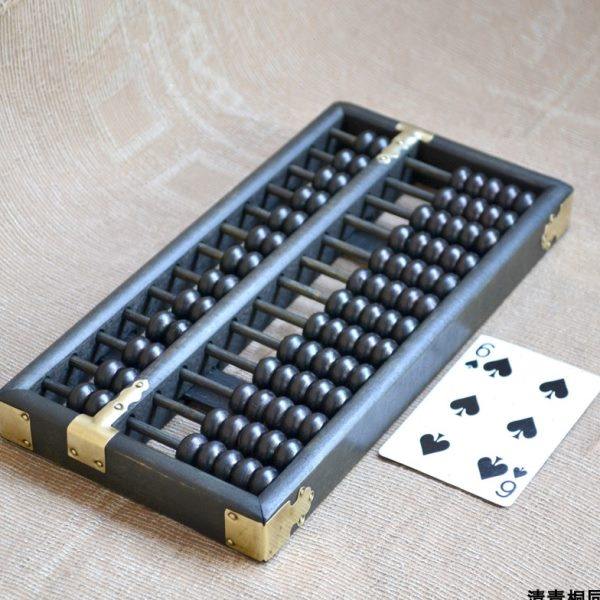 仿古复古怀旧小号13档算盘老式实木算盘老外事商务客户送礼物礼品