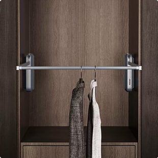 衣柜智能挂衣杆电动升降杆电动升降挂衣杆遥控电动升降挂衣架