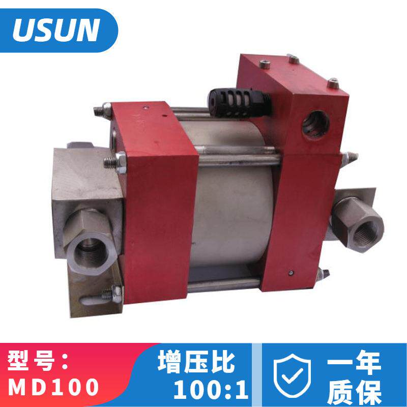 气液增压机80MPA MD100 双作用小流量气动升压液泵阀门测试泵