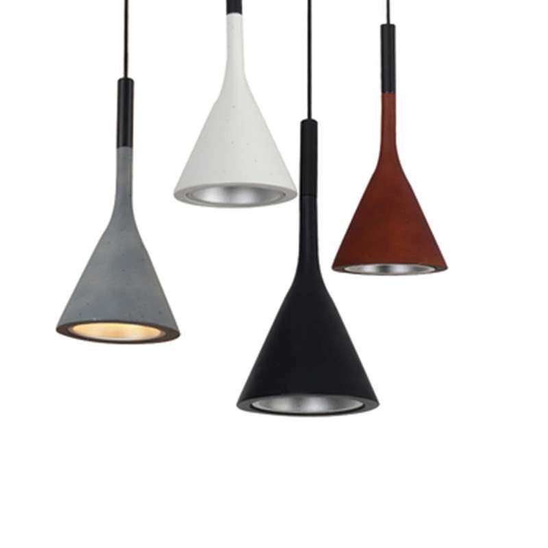 美式乡村北欧创意吊灯工业复古仿水泥西餐厅酒吧会所个性水泥吊灯