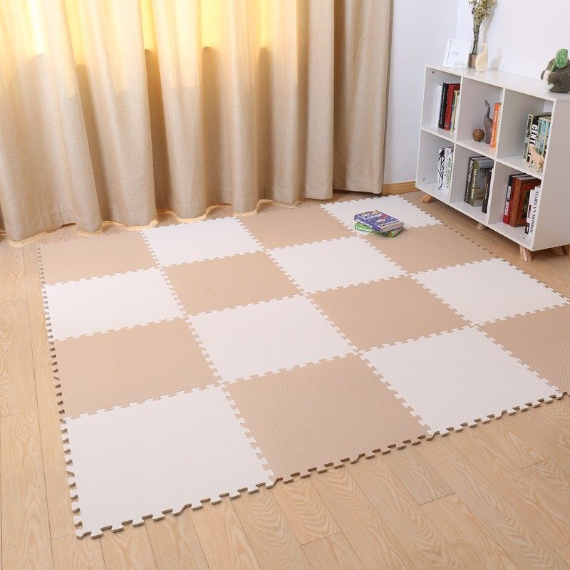 防水宿舍拼接泡沫地垫 寝室铺地板软垫子大号塑料拼图爬行垫60x60
