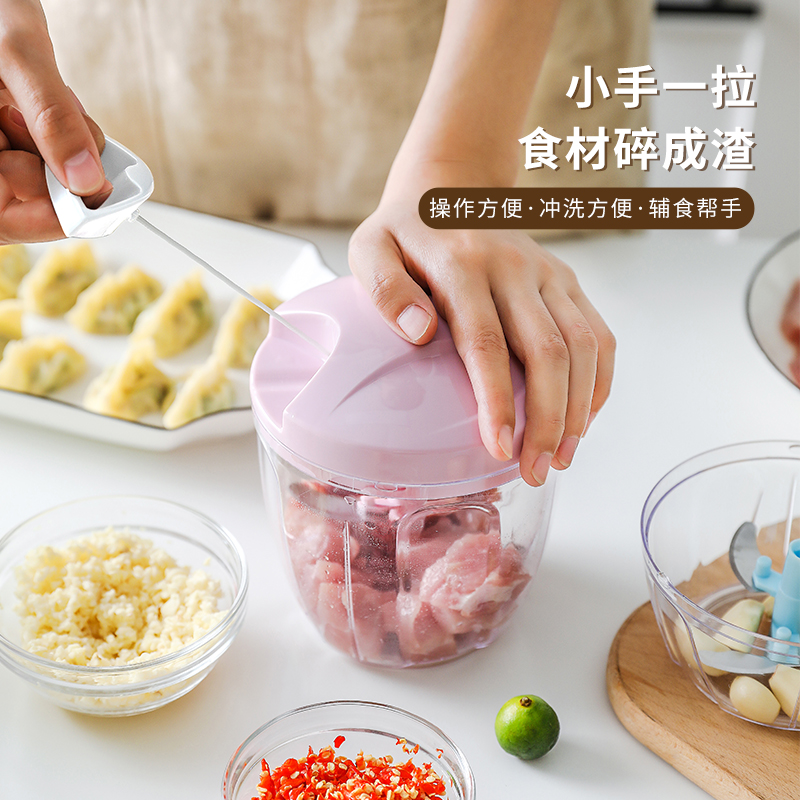 捣蒜泥神器手动蒜泥器拉大蒜末捣碎器家用压蒜蓉切搅碎机打绞蒜器