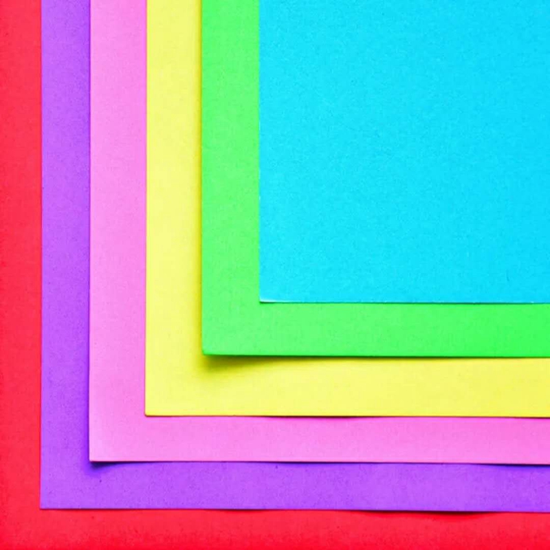 大森4开彩色卡纸200克厚硬卡纸diy手工折纸剪纸手绘贺卡双面彩卡