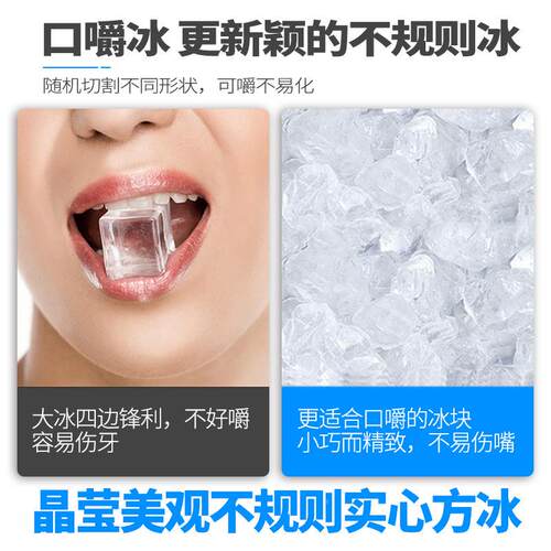 惠康制机6HZB-16N小型奶冰茶店1斤公挤出冰商用家用宿舍厨房全自
