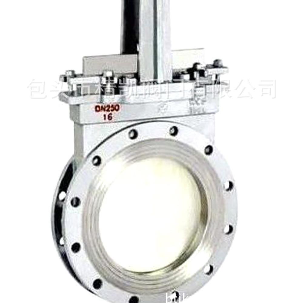 内蒙矿用阀门配套PZ73TC衬陶瓷耐磨矿用刀型闸阀刀闸排渣阀