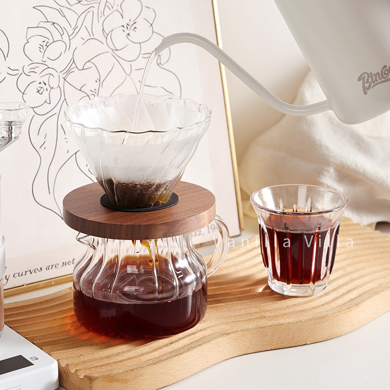 玻璃分享c壶套装手冲咖啡壶v60过滤杯萃取咖啡器具家用冲泡过滤壶