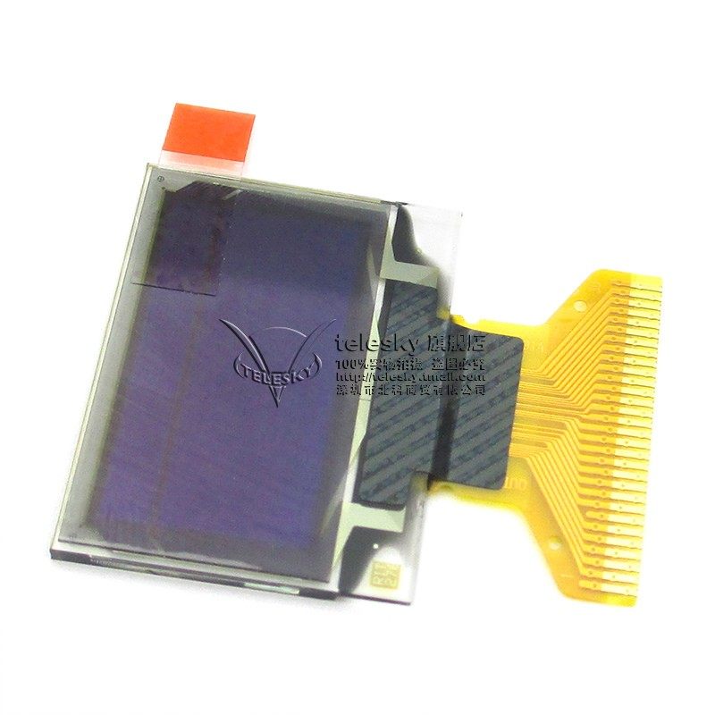 0.96寸双色OLED液晶屏 黄蓝双色12864点阵显示屏 显示器件