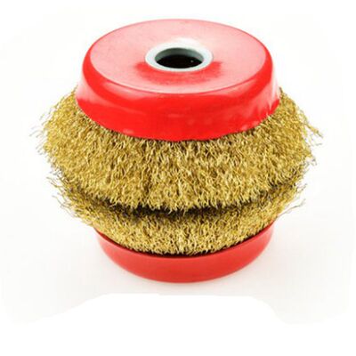 碗型钢丝轮角磨机钢丝刷100钢丝球125铜丝轮打磨除锈不锈钢抛光轮