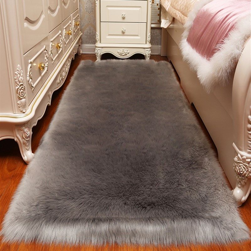 仿羊毛加厚卧室少女白色长毛绒床边地垫客厅飘窗垫橱窗毛绒垫地毯,居家布艺,家用脚垫,淘宝优惠券,粉丝福利购,淘宝优惠卷