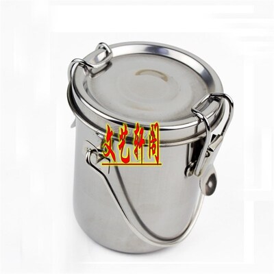 包邮油画颜料不锈钢洗笔器密封 洗笔桶洗笔罐绘画笔洗笔筒油壶