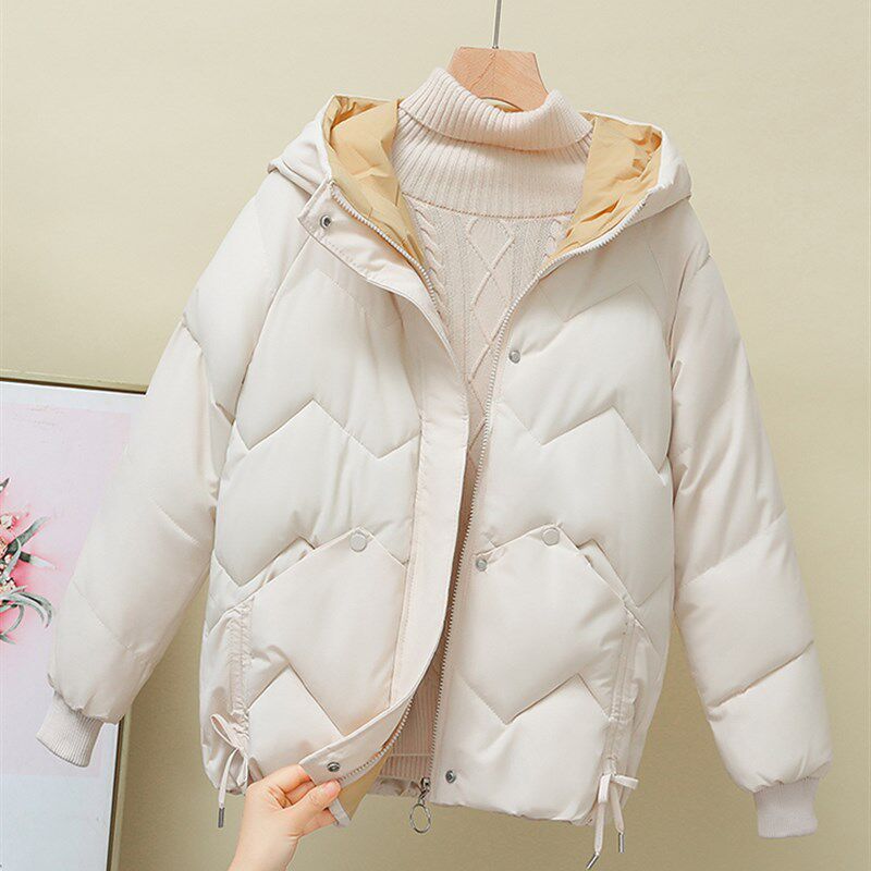 高级感超好看羽绒棉服女短款2023年新款冬季外套小个子宽松棉衣女
