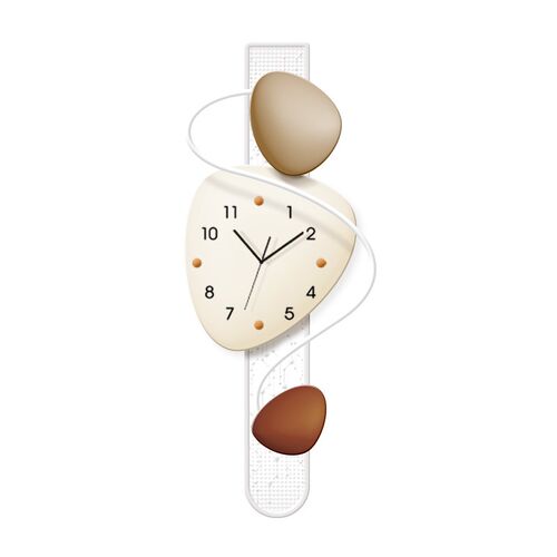 石来运转钟表装饰画客厅电视沙发背景墙装饰时钟壁灯画高级感挂画