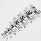 不锈钢合金铰链十字隐形固定式 微型合页折叠门屏风活页加厚暗折页