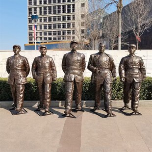粟裕仿铜陈毅雕像谭震林雕塑邓小平塑像刘伯O承铜像淮海战役五前