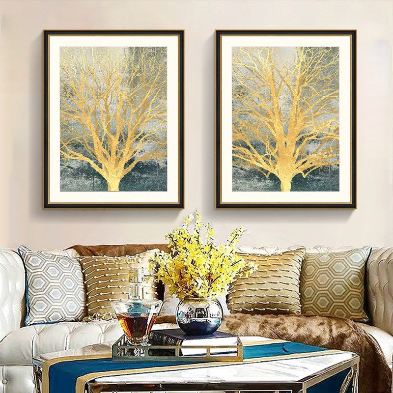 客厅挂画美式装饰画hh风现代简美沙发背景墙壁画玄关画抽象,家居饰品,现代装饰画,淘宝优惠券,粉丝福利购,淘宝优惠卷