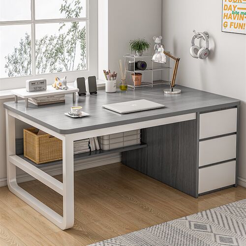 电脑桌家用卧室学生学q习桌写字桌书桌台式办公桌子椅子一套带抽