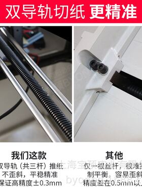 新款宝预4908S自动程控电动切纸机图文装订办公配套厚层智能大型