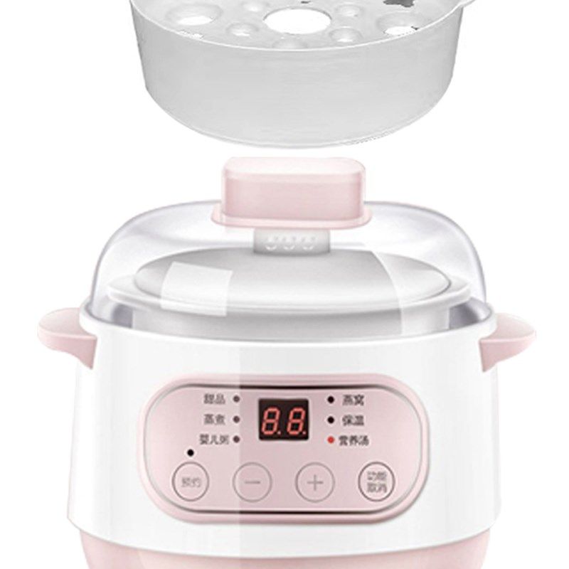 电炖盅隔水炖家用2人全自动宝宝炖锅bb煲煮粥小型婴儿辅食煲粥锅