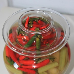 罐子厨 四川泡菜坛子腌菜缸玻璃家用透明加厚密封罐淹泡菜