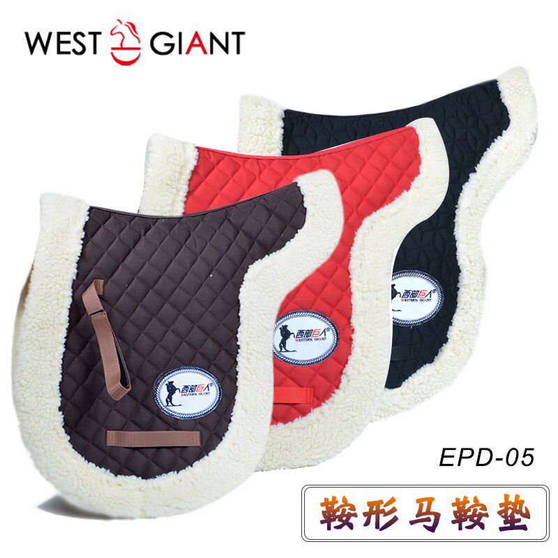 英式马术鞍形马鞍垫汗屉B加厚小方格棉质骑马汗垫