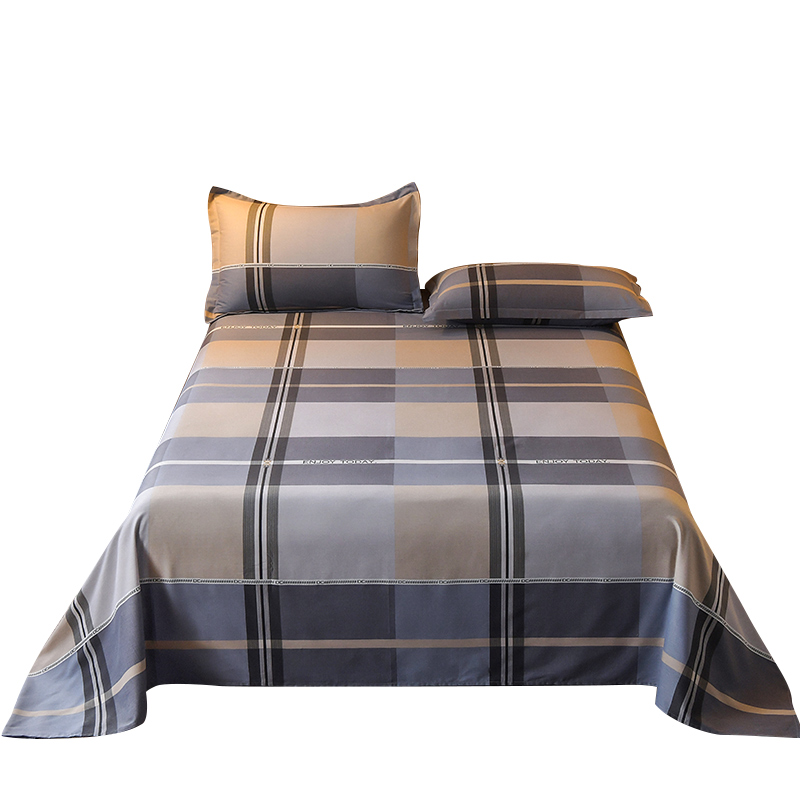 秋冬磨毛保暖加厚牀单单件100全棉单人被单双人1.8米m牀罩三件套