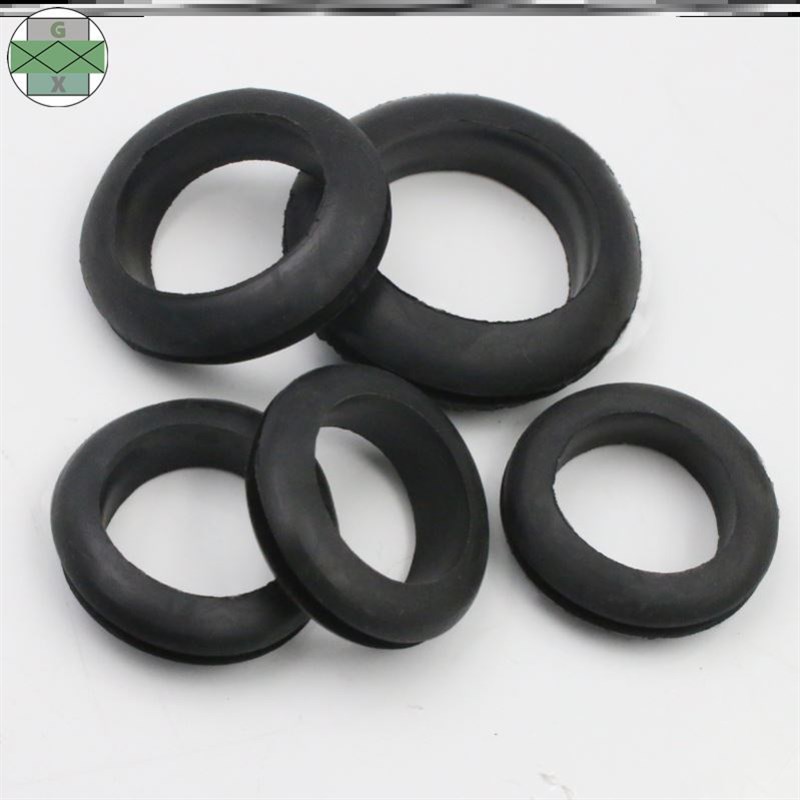 。橡胶双面护护线圈橡胶圈环套线套密封圈黑色QO型过线圈橡皮圈过