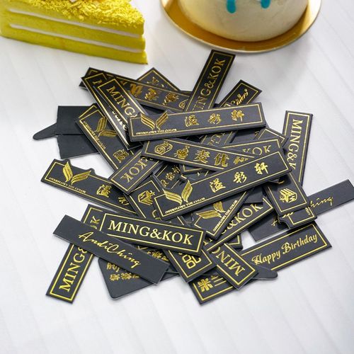 蛋糕插卡定制logo插牌提拉米苏弯曲插牌甜品纸杯烘焙小标签装饰