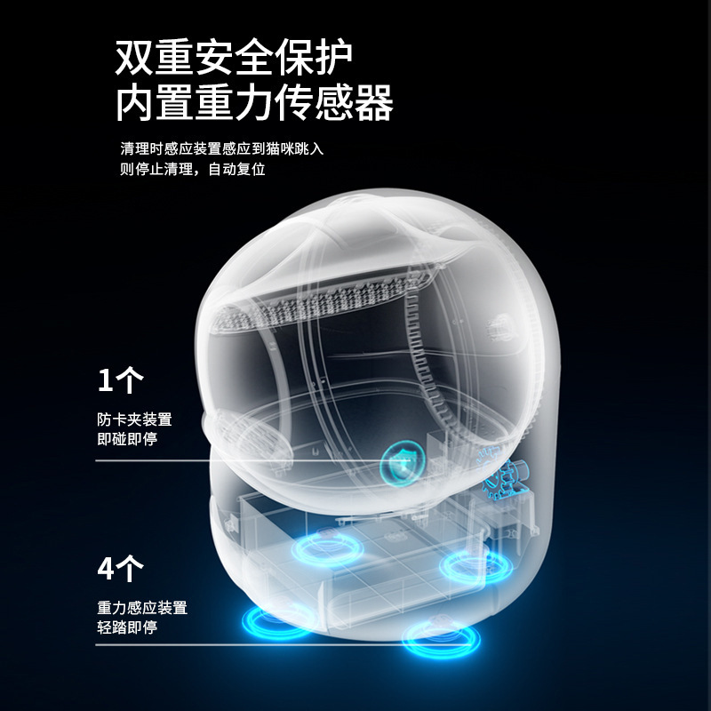 智能猫砂盆全自动清理封闭式超大电动猫厕所猫Q咪除臭防外溅猫屎