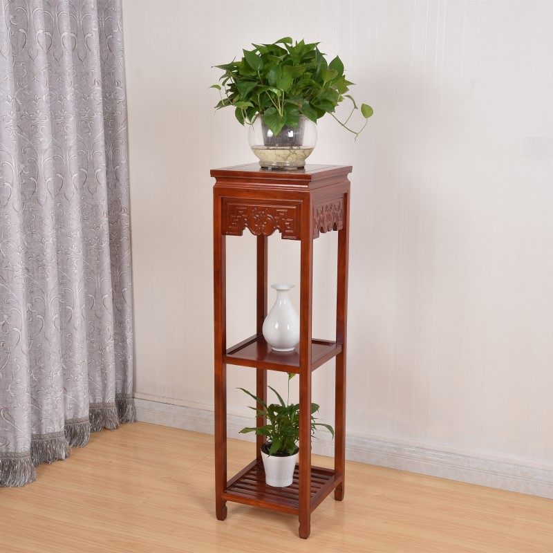 实木花架客厅中式绿萝木质盆景鱼缸室内家用榆木架子1.2米单个,住宅家具,花架/花几,淘宝优惠券,粉丝福利购,淘宝优惠卷