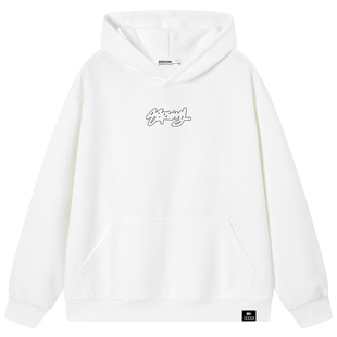 八八上升88rising美式环形字母印花涂鸦高街套头连帽卫衣男女同款