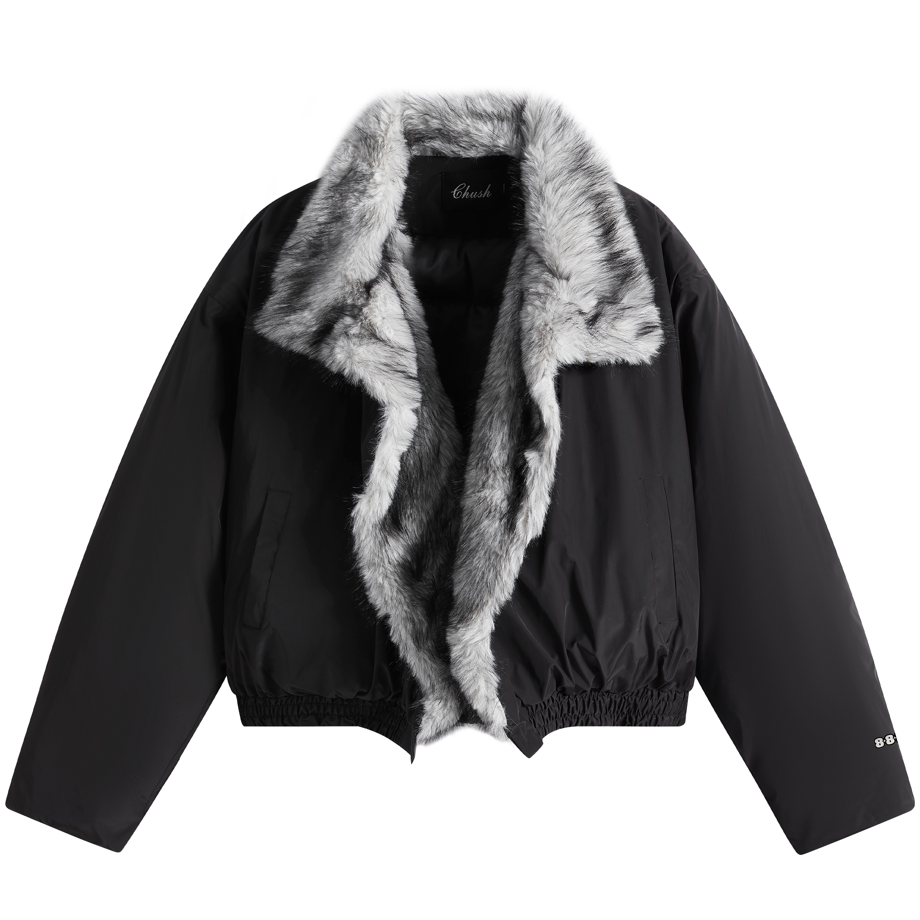 88rising仿貂绒座山雕棉服外套