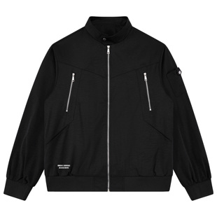 88rising美式休闲后背印花潮流板正痞帅老钱哈灵顿夹克外套男女款