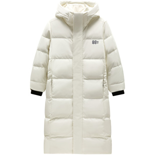 八八上升88rising简约印花百搭休闲防风外套连帽长款羽绒服男女款
