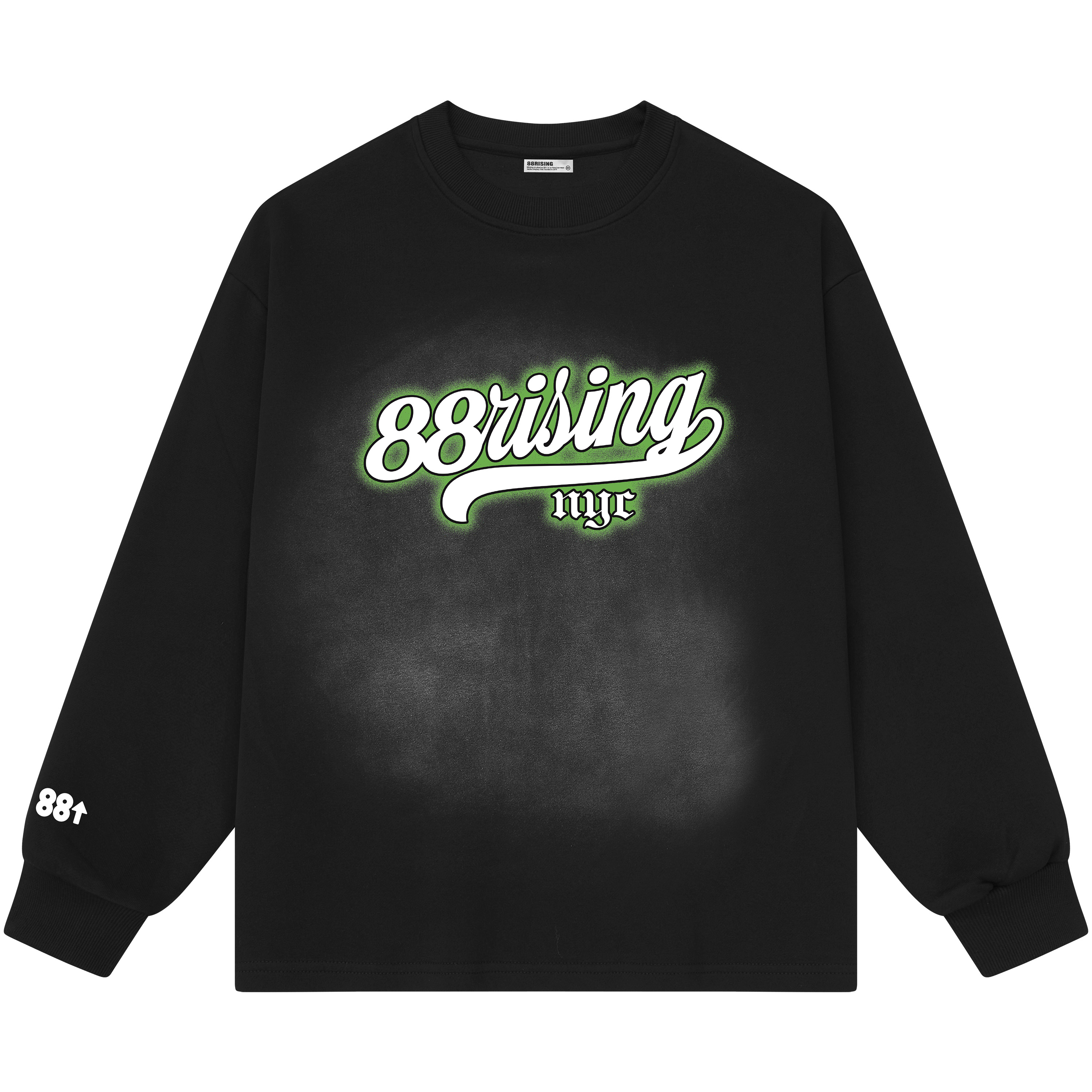 88rising图案印花渐变休闲卫衣