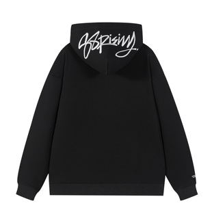 【刘雨昕同款】88rising学院风花体刺绣LOGO宽松休闲百搭连帽卫衣